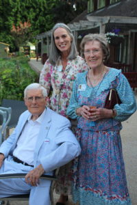 Nicki with Jane and Roger Formby smiling at the camera