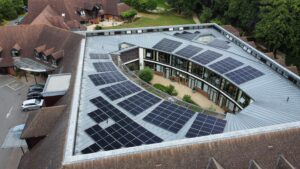 Solar panels from the air