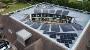 Solar panels from the air