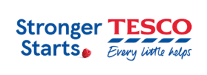 Tesco Stronger Starts logo