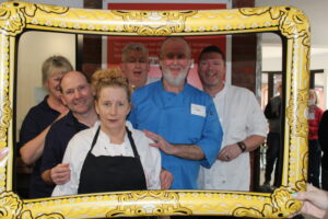 The Catering team smiling