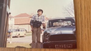Sam with the mini