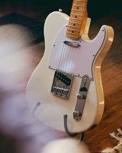 white guitar