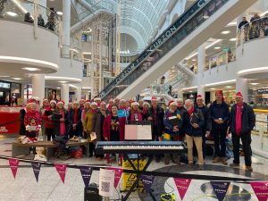 Choir performing at Christmas