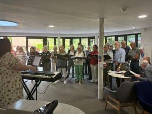 Choir singing