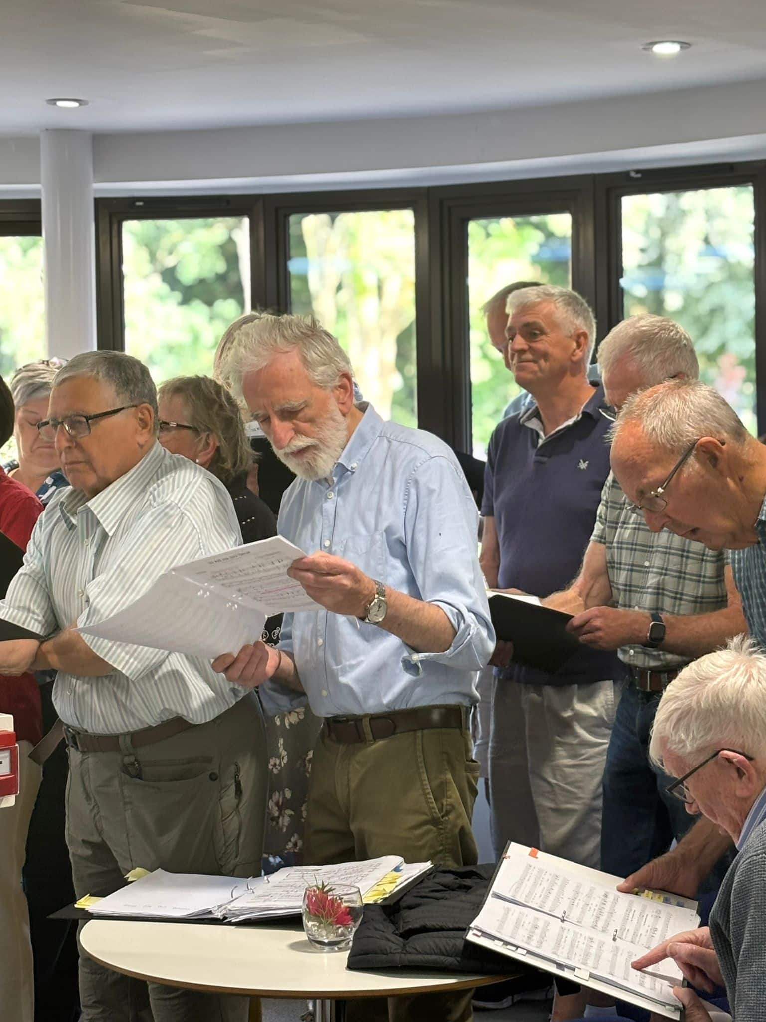 Choir singing