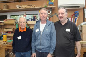 Andy Steve and Mark in the Shed