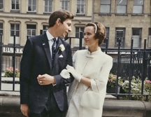 Larry and Kay on their wedding day