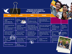 Month of connections calendar
